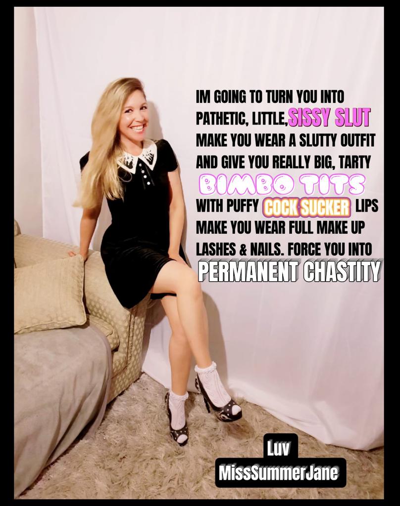 MissSummerJane's tweet photo. 😈🔥PERMEANT CHASTITY 
Feminised, Humiliated, Bimbofied! https://t.co/QeMc9oQPx2