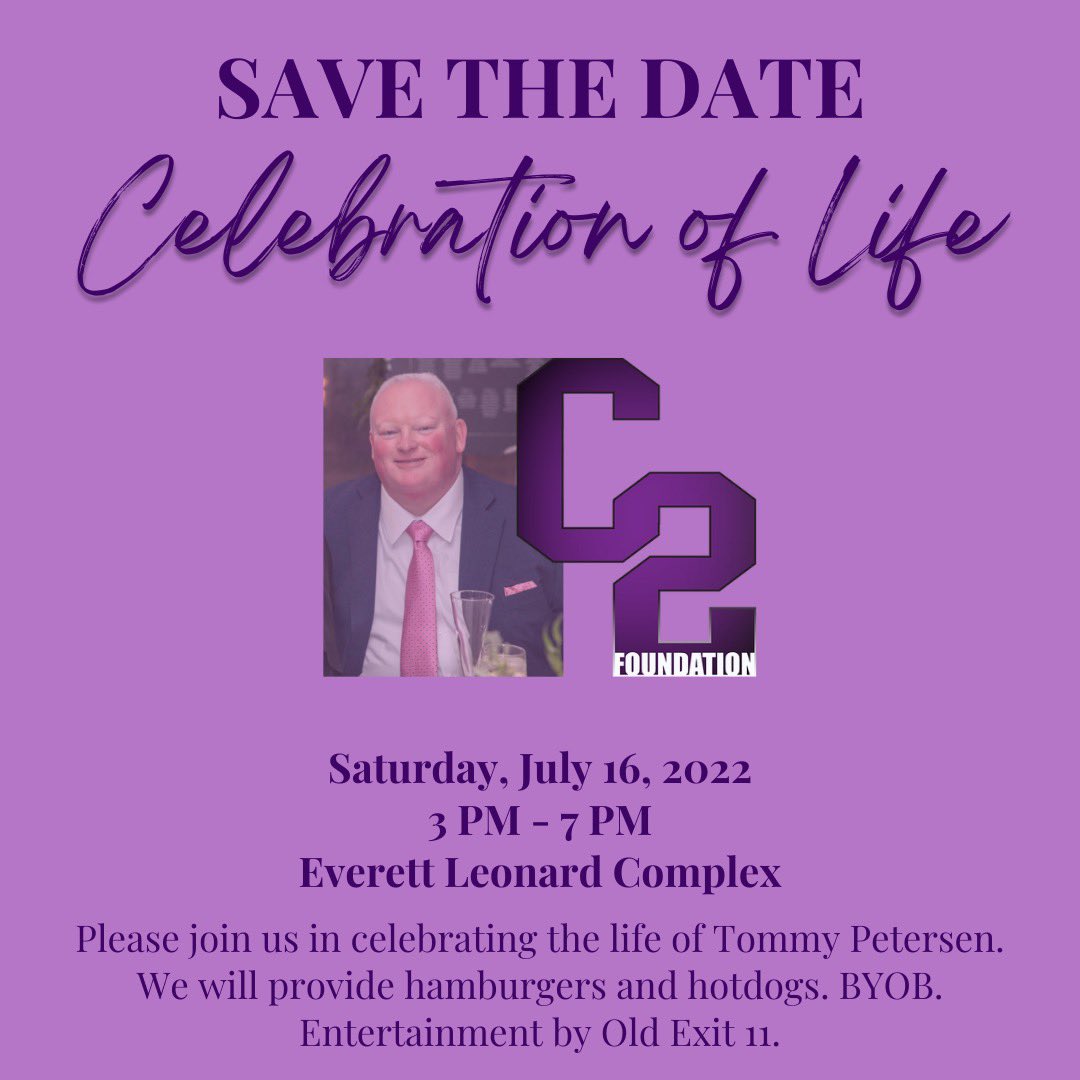 Celebration of life for Deputy Chief Thomas J. Petersen. Please try and let us know if you will be stopping by!