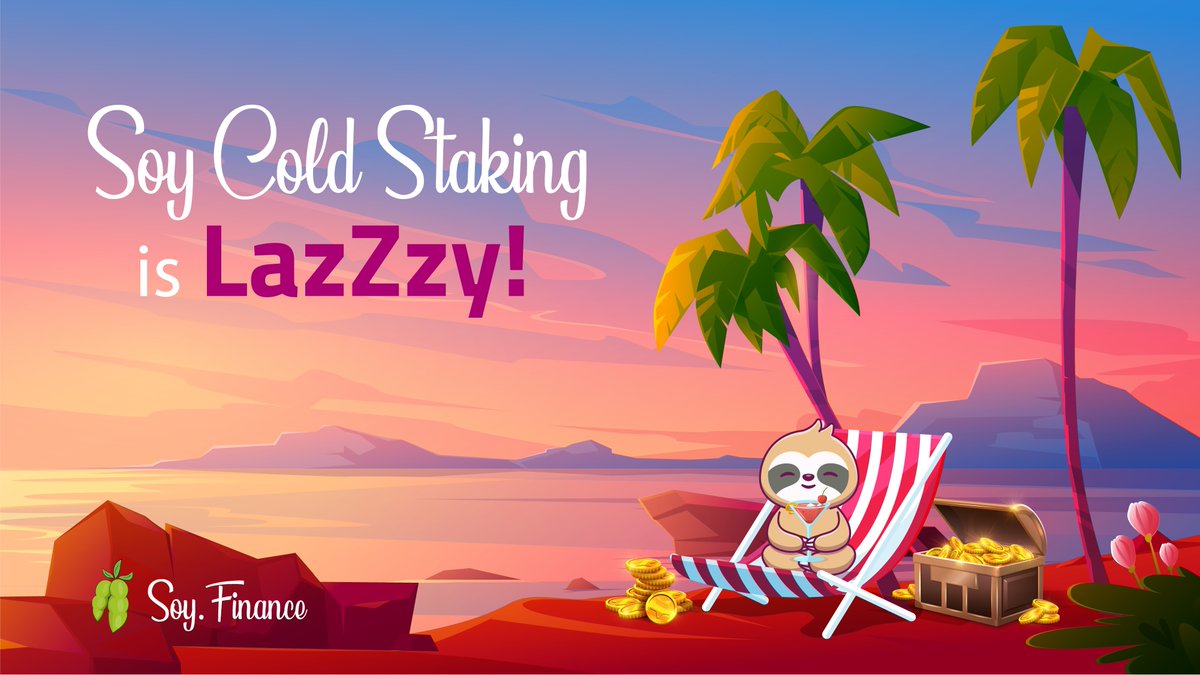 TheRealSloFi's tweet image. How to get a  #DeFi passive income in 3 lazZzy steps? 💸
 
 1️⃣ Buy $SOY on #XTExchange or SOY Finance! 🚀
 
 2️⃣ Stake your tokens for 90% APR! 🔥 
 
 3️⃣ Receive your reward every 27 days! 💰

Learn more:
➡️clo.click/Soy_StakingGui…