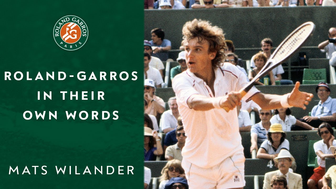 RolandGarros on Twitter "𝚁𝚘𝚕𝚊𝚗𝚍𝙶𝚊𝚛𝚛𝚘𝚜 𝚒𝚗 𝚝𝚑𝚎𝚒𝚛 𝚘𝚠𝚗 𝚠𝚘𝚛𝚍𝚜 Mats Wilander 40 years later, Mats