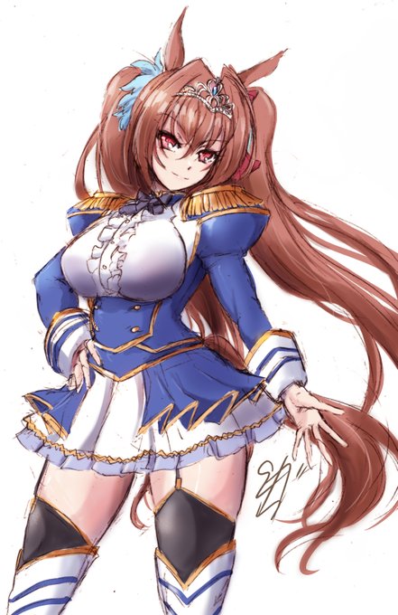 初めて描いちゃうウマ娘、ダスカさん。
(実はペン入れ段階で放置しているタキオンもあったりする 