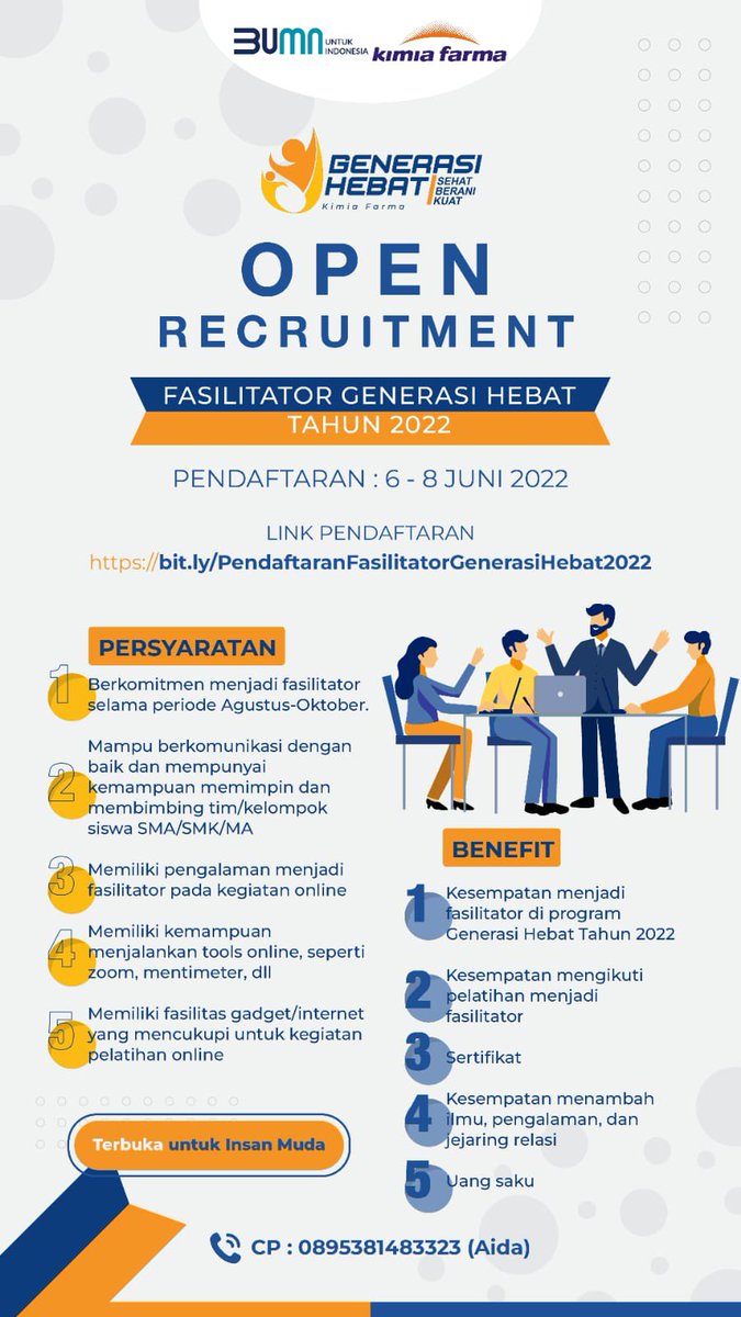 kimiafarmaind's tweet photo. #GenerasiHebatKimiaFarma2022
#BUMNUntukIndonesia
#KimiaFarmaUntukIndonesia
#StopBullying
#SexualAwareness
#CegahNarkoba
#DampakSosial
#AgenPerubahan
#InisiatifSosial
#EventHunter https://t.co/OTKNGbXQED