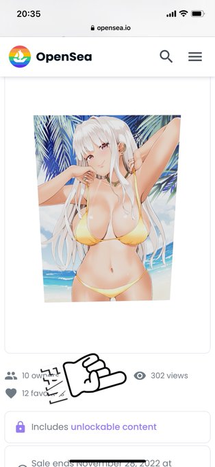 世界初すけべ漫画NFTをlistしてから5日
view数が302と大変たいへんたいの多くの方々に見てもらえています💪😭

みんな僕が思っていた以上にエッチなんですね💕

↓↓OSすけべ漫画NFT↓↓
https://t.co/hpHxrEmCAz

#NFT #manga 