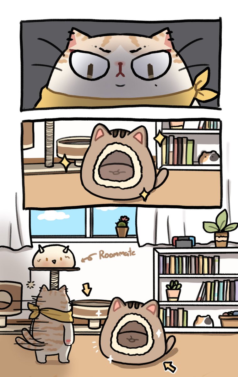 Leorio_mpc's tweet image. “เฮ้เพื่อน..นายคิดจะรับเลี้ยงฉันเหรอ”

(อีเว้นท์โนมเล่นไม่ทัน เอาอันนี้แทนค่ะ55 เมื่อรูมเมทน้องเลโอเปย์ของใช้แมวเต็มไปหมด555)

รูมเมทสุดรวยคนนั้น &amp;gt;&amp;gt; @mello_mpc