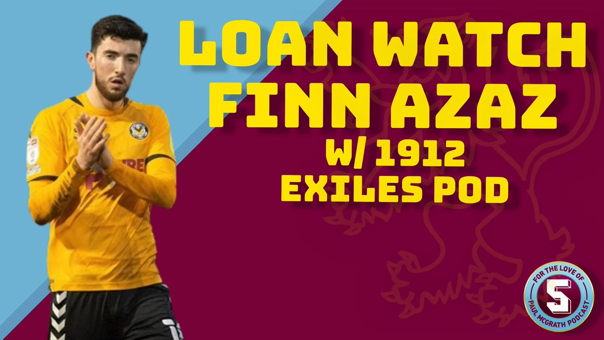 LoveMcGrathpod's tweet photo. 🚨LOAN WATCH: FINN AZAZ🚨
First in our 4 part Loan Watch
I sat down with the lovely Ed from @1912Exiles to discuss League Two Young player of the year &@AVFCOfficial loanee Finn Azaz
Loved this chat
Streamed at 1pm here:
https://t.co/GC42IC5QYe
#AVFC #LoanWatch #FinnAzaz https://t.co/VFpd0UGiCl