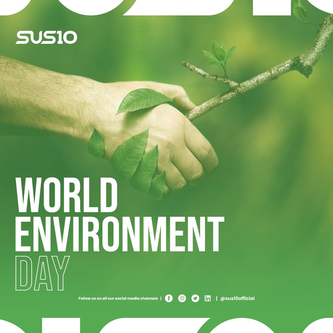SUS10official's tweet photo. One of SUS10’s commitment to environment is to become the change agent for Digital Transformation into Sustainable Smart Cities. #HappyWorldEnvironmentDay from SUS10!

#SUS10 #Sustain #environment #sustainableenvironment #savetheplanet  #environmentmanagement #WorldEnvironmentDay https://t.co/x22zAFQfVL