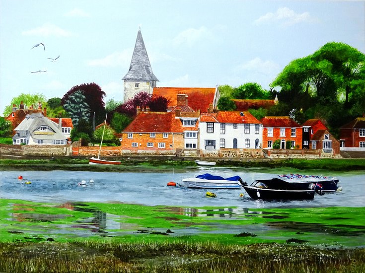 artfinderlatest's tweet photo. Bosham, Boats and B… by @PaulaOakley1 #acrylic #painting #art https://t.co/333rM2zZPH @artfinder https://t.co/xTRKzBS8XK