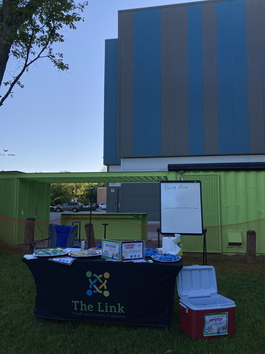 VeloTecha's tweet photo. Our Pit Stop is Prepped and Ready for the kick off to @BikeweekWPG ‘s #BikeWeek! #Winnipeg https://t.co/NLtjZfRJdN