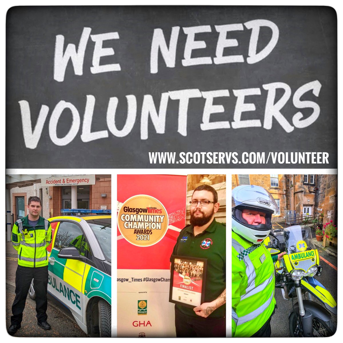 scotservs's tweet photo. We’re critically short of volunteers at the moment. Specifically we’re in need of Drivers to cover weekday day shifts supporting our colleagues @RHCGlasgow &amp; @Qeuhtheatres see https://t.co/0aguXnOocl for more info - Please Retweet! - https://t.co/5iD4orDs4Q