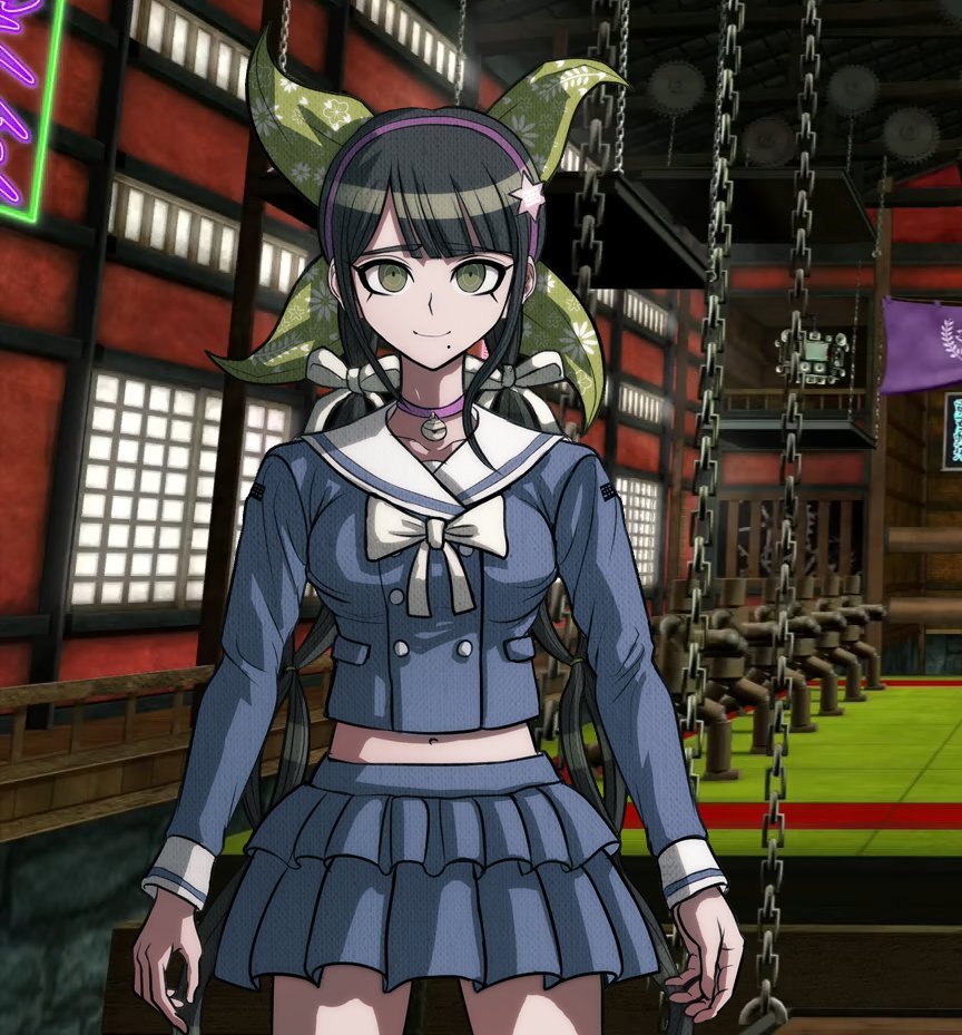 Himiko's now been picked up! Very gently!

❝ Here, Himiko! Tenko'll give you a nice piggyback ride. ❞