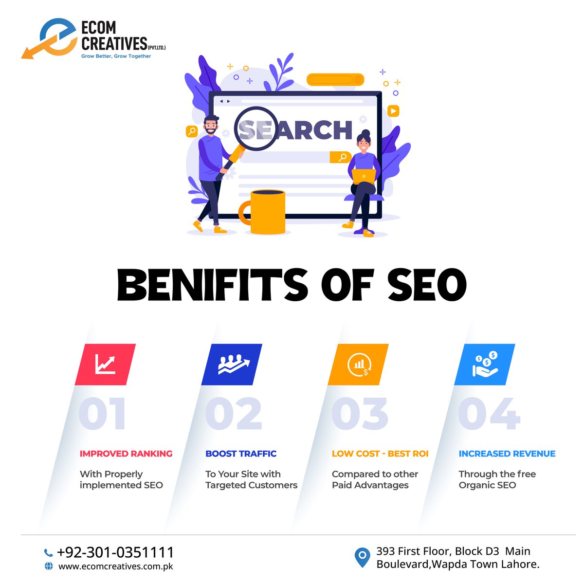 CreativesEcom's tweet photo. EcomCreatives is providing SEO services to all kinds of businesses at affordable packages. SEO will help promote your brand, build awareness, bring in quality traffic, and enhance user experience
👉Contact us for details!
☎️ +92-301-0351111
🌀 https://t.co/SL9sKIV2Iq
#seoservices https://t.co/J32tyQuETI