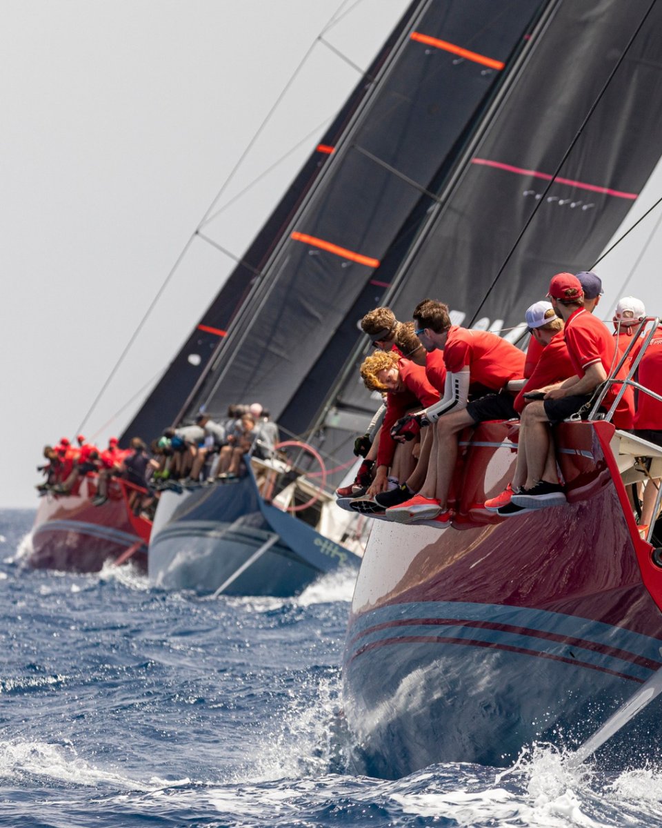 NauticalChannel's tweet photo. The crystal-clear waters off #Villasimius were witness to 10 ultra-competitive races 🚀🚀

#ClubSwan50 🥇 HATARI 🇩🇪
#ClubSwan36 🥇 BLACK SEAL 🇮🇹
#Swan45 🥇 BLUE SKY 🇬🇧

📸 Studio Borlenghi

#ClubSwanRacing #SwanSardiniaChallenge #SwanOneDesign https://t.co/VrYQWevV48