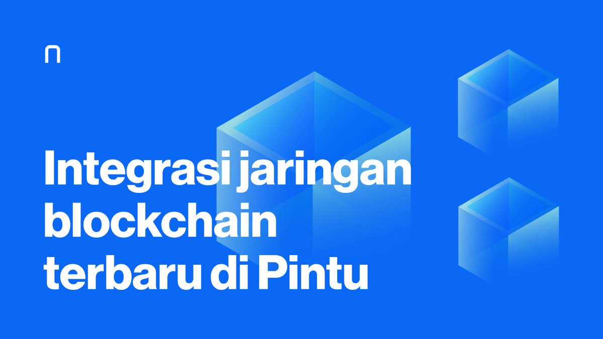 PintuID's tweet photo. Integrasi jaringan blockhain terbaru di Pintu ✨

Kini Pintu telah terhubung dengan berbagai jaringan blockhain untuk mempermudah teman Pintu dalam bertransaksi ✅

Temukan info lebih lanjut di https://t.co/s5i8lA46gW

#AplikasiPintu #AplikasiCryptountukSemua https://t.co/s23HzMtYzS