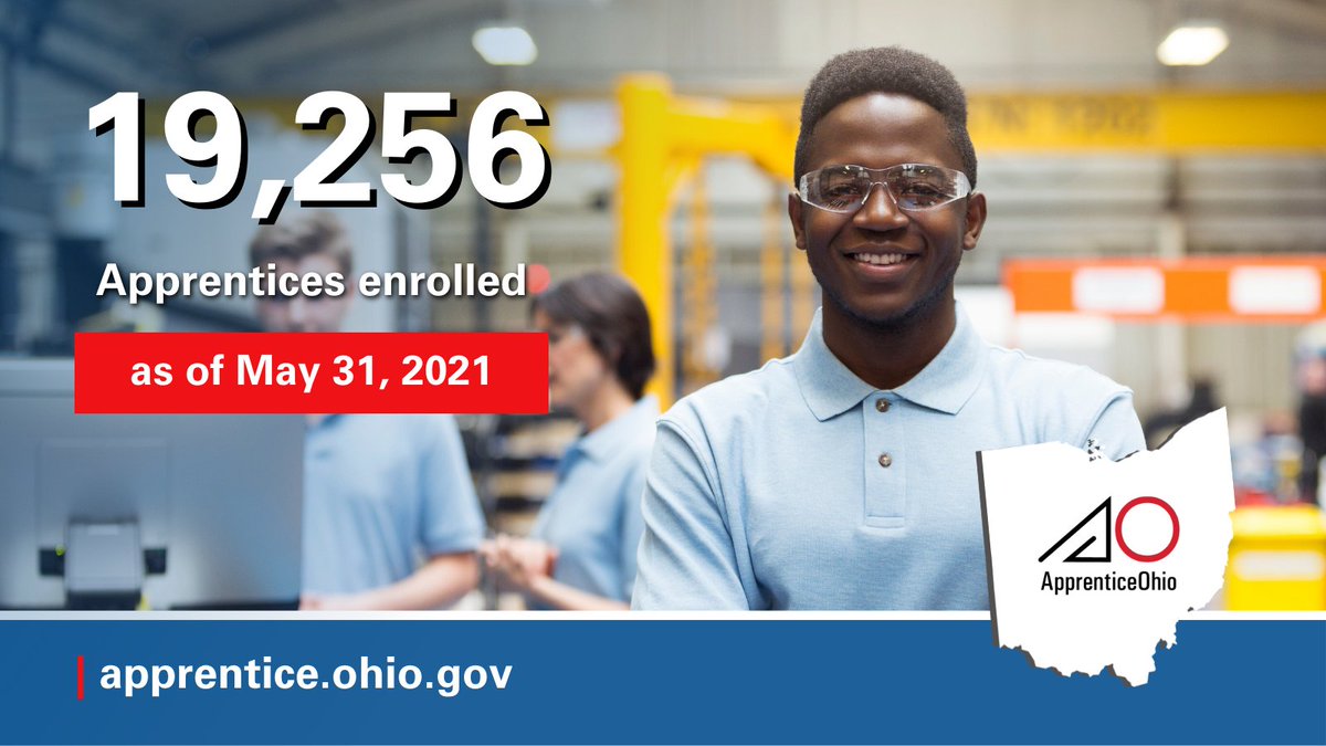 apprenticeohio's tweet photo. Over 19,000 Ohioans are taking advantage of the benefits of registered apprenticeship programs!  Learn how a registered apprenticeship can work for you at https://t.co/zPNJqoHW8R! #ApprenticeshipWorks https://t.co/Mi4GLtkQfe