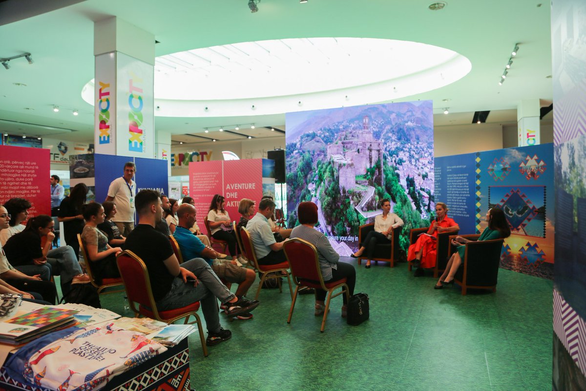 turizmit's tweet photo. 📍 Edicioni i 4-rt i Panairit të Turizmit, “ITE Days 2022”, panairi më i madh në Ballkan!
👉 03/06/2022

#pushonëshqipëri #promovoshqiperine
#ZbuloningjyrateShqipërisë🌈
#NdajKujtimetMeNe
#VisitAlbania✈️
#SmileAlbania🙂 
#shqiperi 
#pushoshqip #udhetoshqip #destinacionetemia https://t.co/ubP6e008wi