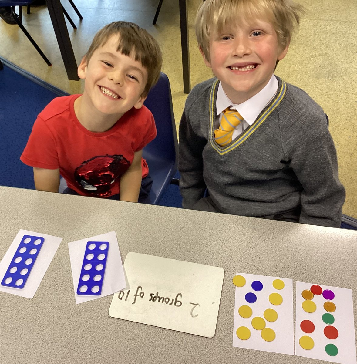 StainesPrepYr1's tweet photo. We have been making equal groups of objects today and learning about this symbol βοΈ
#StainesPrepMaths #StainesPrepLearning #KS1maths #primarymaths https://t.co/riFgWhja3G