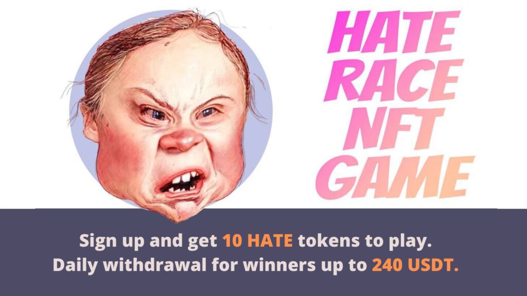 freecoins24's tweet photo. #Airdrop:🔥Hate Race Airdrop🔥
Reward Pool:💰10 $HATE💰
Referral: n/a
Rate: ⭐️⭐️⭐️⭐️(5/5) 
 
🔹Visit Hate race webpage
🔹Press on the Ξ in upper right corner
🔹Sign up
🔹Submit required inforation!

🛠 Telegram, Twitter  &amp; others

🌐 Claim your Airdrop: 
https://t.co/KZB3Isg6yk https://t.co/dH0buki7q9