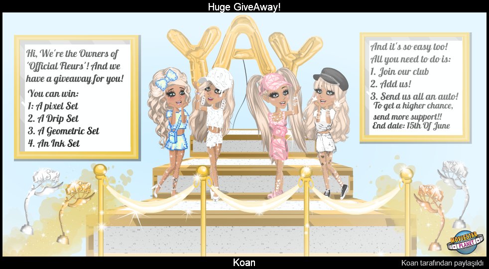 officialfleurs's tweet photo. Our first competition on the Turkish Server!! There will be 4 winners <3 End date: June 15th https://t.co/6OlRk1qKC1