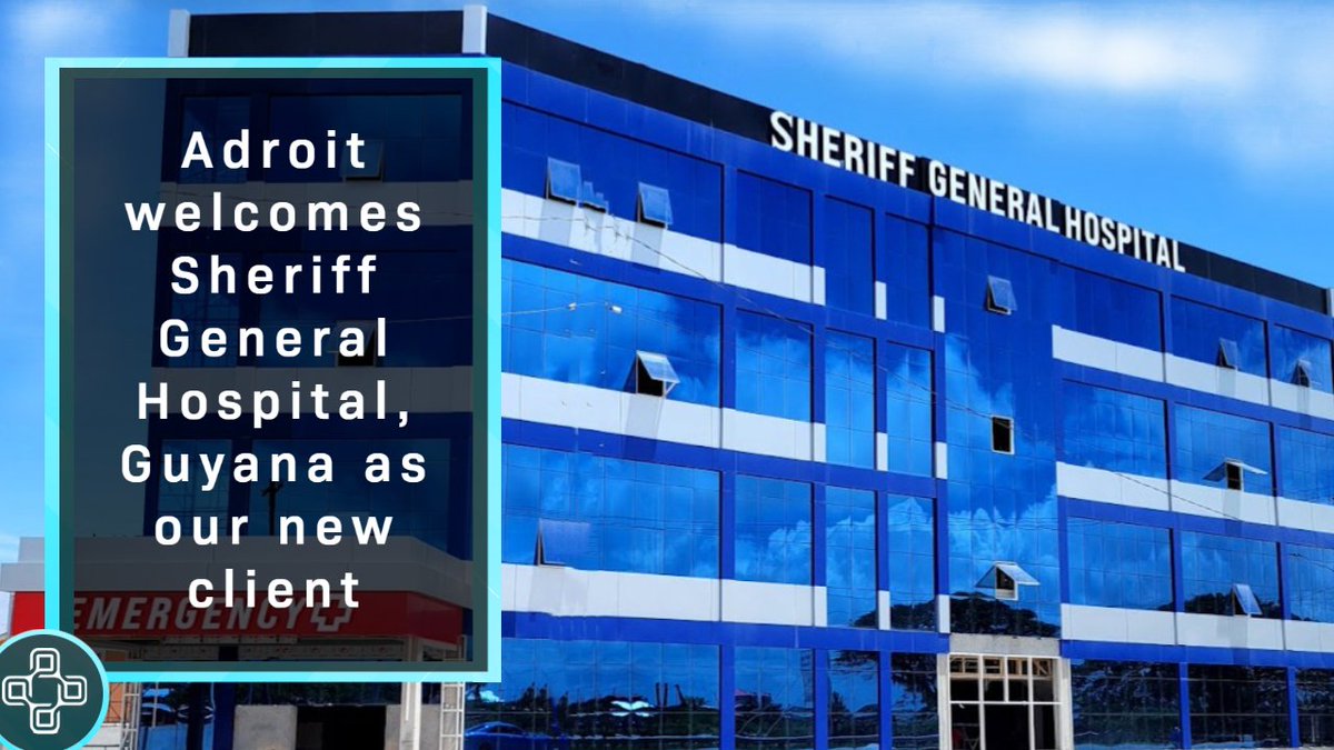 AdroitInfosys's tweet image. Adroit Infosystems is delighted to announce Sheriff General Hospital, Guyana as our new client. This makes Adroit’s presence in a new country and a new continent.
Learn More at adroitinfosystems.com

#LATAM  #ehr #emr #healthIT #healthcareIT #telehealth