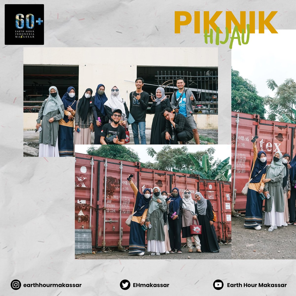 EHmakassar's tweet photo. Halo SobatEH !!

Kemarin, tepatnya pada tanggal 5 Juni 2022. Earth Hour Makassar mengadakan "Piknik Hijau" dan bersama-sama menuju lokasi dengan menaiki transportasi umum, sebagai bentuk aksi pada Hari Lingkungan Sedunia. https://t.co/nGkOSWwmkO