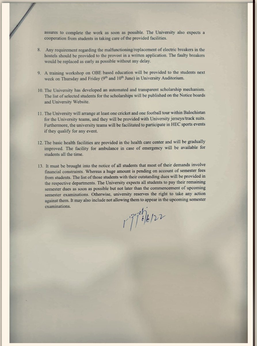 StudentsAction2's tweet photo. The notification of minutes required to complete the demands for the facilities of students demanded by SAC has been provided by university Authorities .

Finally ✌️ https://t.co/6whFLgAMgh
