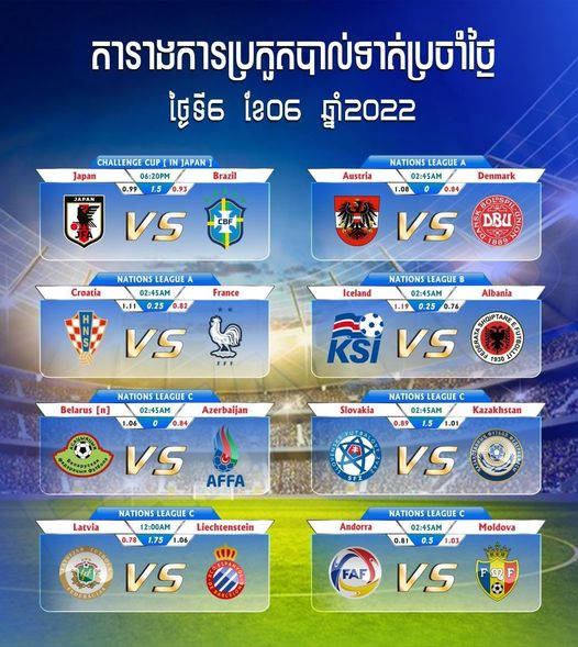 បងៗយប់នេះមានគូរបាល់ពិសេស
LAY681KH  welcome bonus free 100%
📱Telegram link  t.me/playkimza