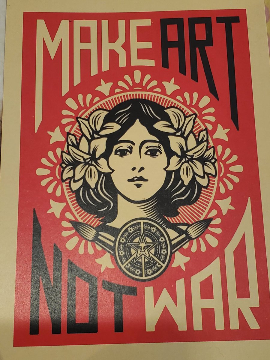 ElisaJimenezNYC's tweet photo. #MakeArtNotWar #LiveInLiveAndLight #BeBetterHumans #EvolveBetter https://t.co/Uhh6dML9Lg