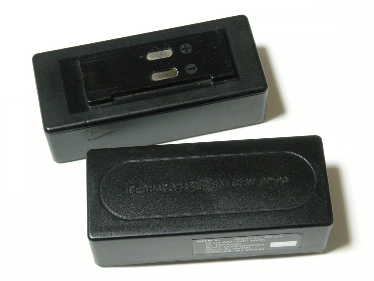 DATウォークマン、TCD-D3用のバッテリーパックBP-D3(ニカド電池