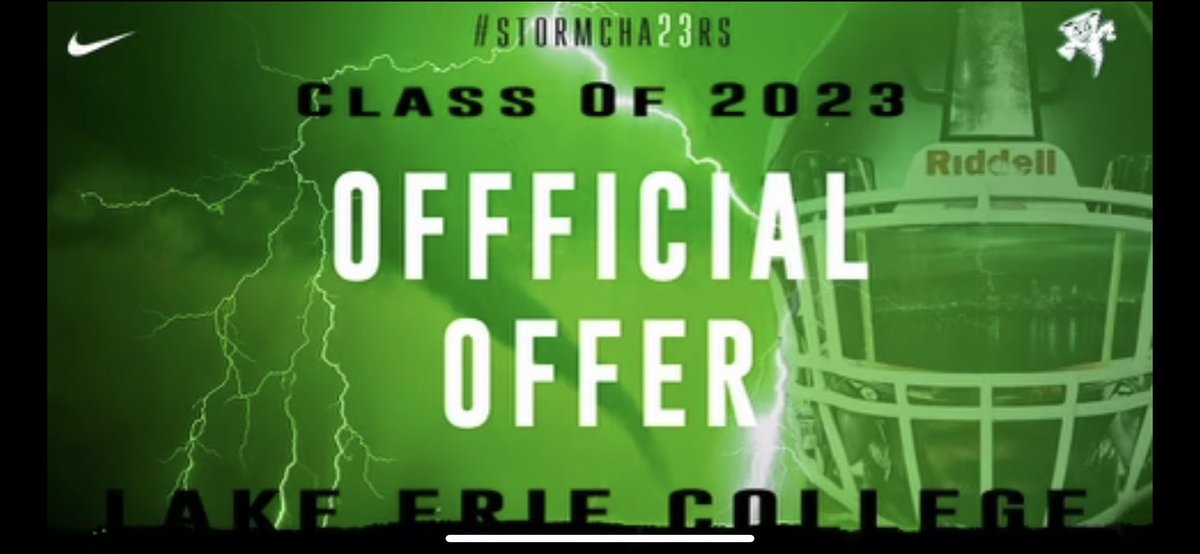 Extremely blessed to receive my first offer from Lake Erie College! <a href="/TheCoachIsmail/">Ameer Ismail</a> <a href="/LakeErieFB/">Lake Erie Storm Football</a> <a href="/dj_boldin/">Dj Boldin</a>