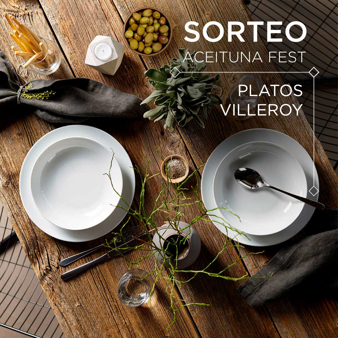 💥¡SORTEO!💥 #AceitunaFest Gana un juego de platos Villeroy. Participa 👉🏼 Síguenos en @aceitunasesp 👉🏼 Menciona a 1 amigo 👉🏼 Usa el hashtag #AceitunaFest 👉🏼 Haz RT. Tienes hasta el 23 de mayo.
Bases legales: epr.ms/3sucsME 
#AceitunasDeEspaña #Sorteo #Gastro #Cocinas