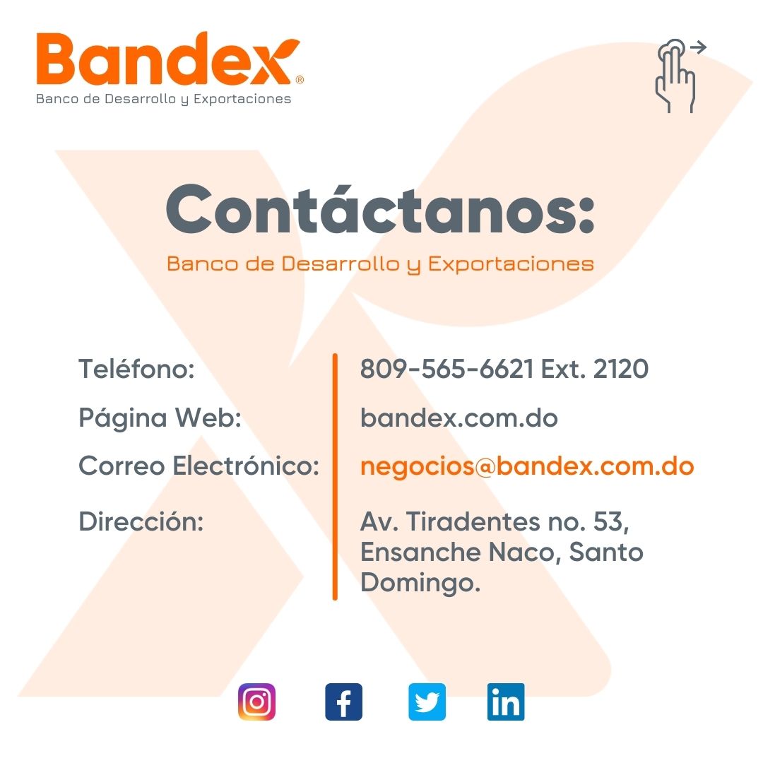 Bandex_RD's tweet photo. Entra a https://t.co/wOqZTrRB2p (link en la bio), descarga el listado, verifica y si estás ahí y ¡contáctanos!, en la última imagen encontrarás todos nuestros datos de contacto.

Nuestros ejecutivos de negocios están listos para atenderte. https://t.co/7z341zFwJU