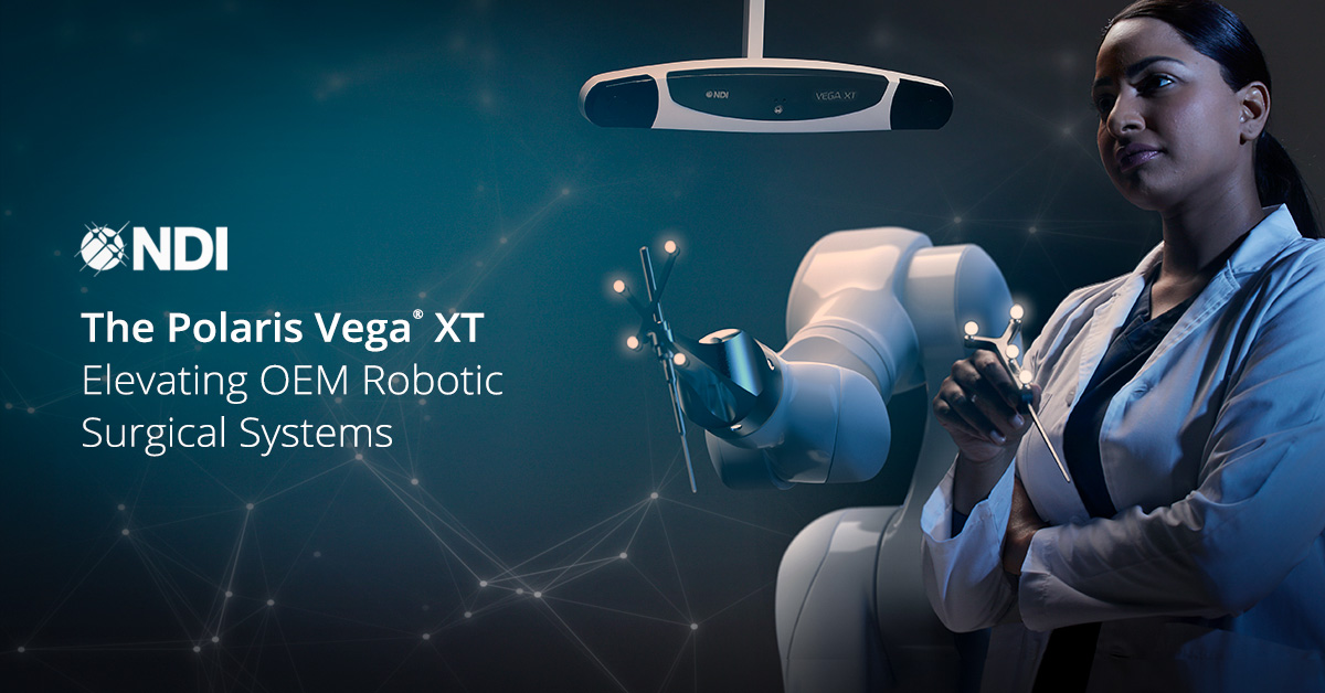 When integrating tracking devices into #robotic arms or systems, accuracy &amp; precision are of utmost importance for OEMs. 

NDI’s upgraded Polaris Vega® XT optical tracking solution offers a measurement rate of 400 Hz.

 (ow.ly/ba3550Jqy0x) #medicaldevices #innovation
