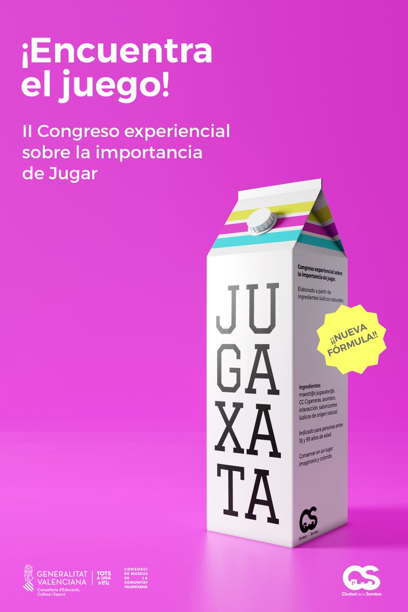 JUGAXATA fue picotear distintas experiencias de juego, aquí os dejamos este video con diminutos instantes de esas experiencias: shorturl.at/ewMP6
¡Gracias a las personas que dinamizaron y gracias a las personas asistentes!

#jugar #Jugaxata #gamificacion #narrativa #limites