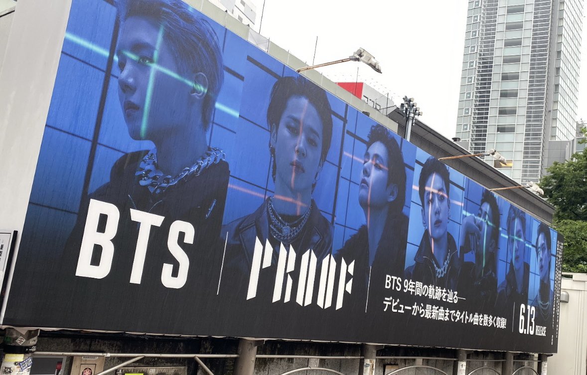 Billboard of #BTS_Proof on Japan 🇯🇵 ©jkjm_39