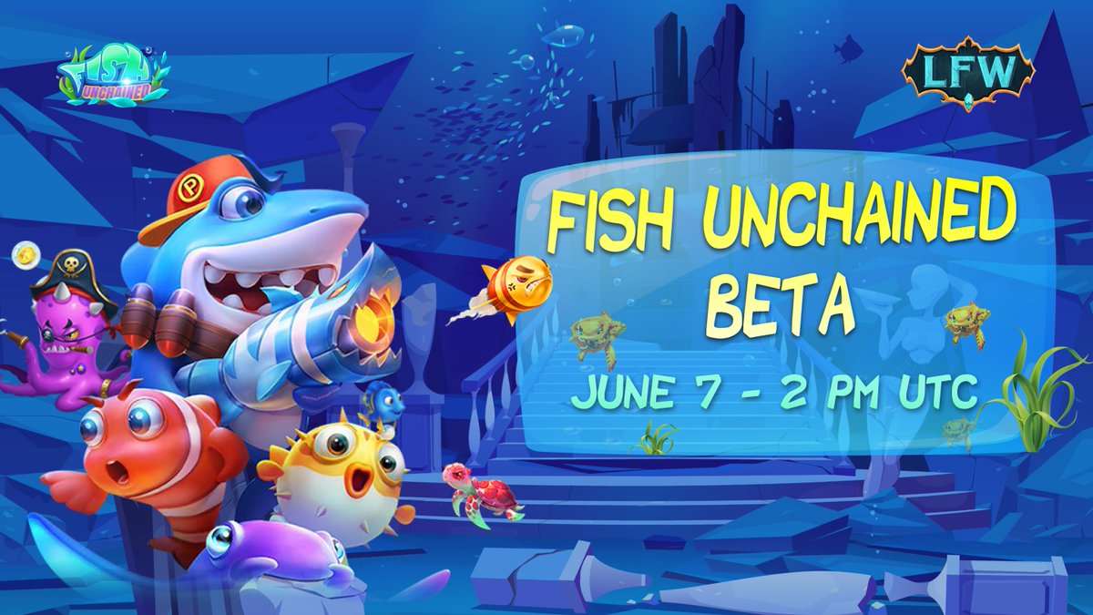 Legend_LFW's tweet photo. 🧜 Poseidon is coming to town

⏰ June 7 - 2 PM UTC
📍 Fish Unchained Ocean World

🔫 Join the Fish Club now 👉 https://t.co/JXeAPYZsmo

#LFW
#FishUnchained https://t.co/iGSw1EPT4q