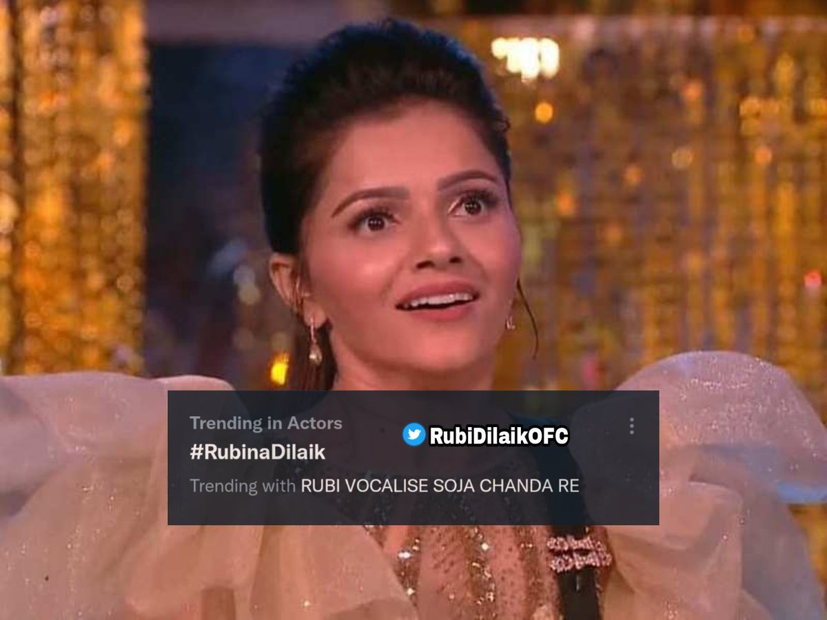 RubiDilaikOFC's tweet photo. This is how the best Monday looks like!! @RubiDilaik posted reel on her Instagram account with Rohit Shetty,RUBI VOCALISE SOJA CHANDA RE and #RubinaDilaik are trending together. #RubinaDilaikInKKK12 was also trending.We can say that it's Rubi Day.🔥❤️
Thank you for your efforts🙏🏼 https://t.co/CS1NYi1u25