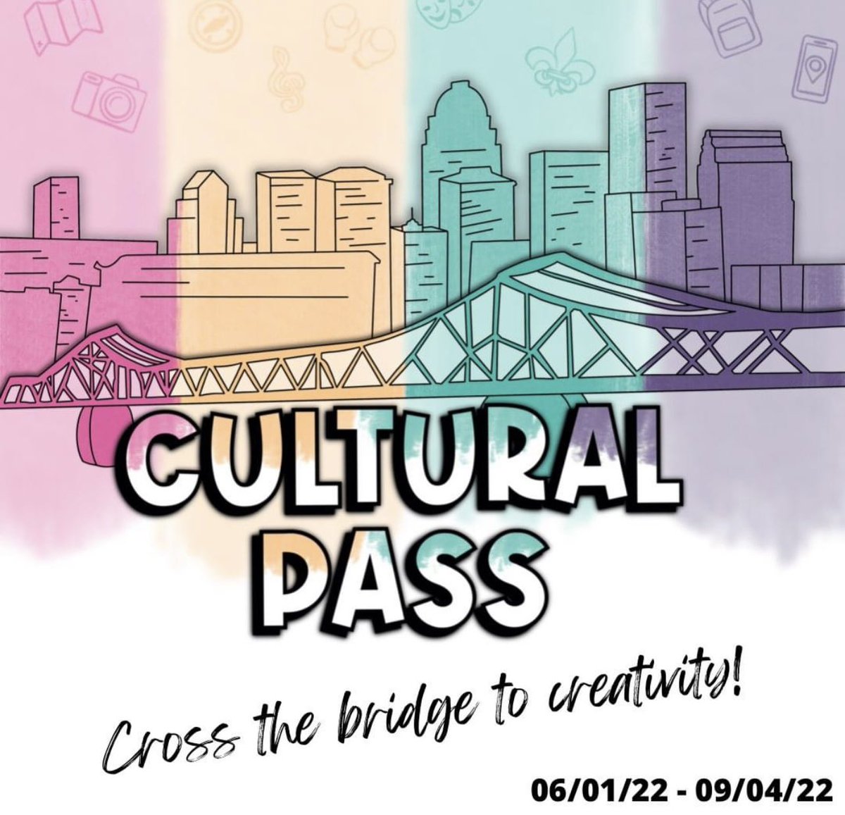 Culture pass is going on now at the Arts Alliance of Southern Indiana building.  Come visit and check out our MEG and current gallery show.  Complete a craft and take home a goodie.  Hope to see you all soon.  
Passes can be picked up at any library in Louisville or Southern IN