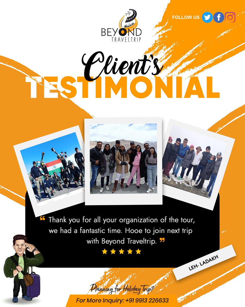 BTraveltrip's tweet photo. #beyondtraveltrip #beastoryteller #feedback #review #reviews #customerfeedback #testimonial #happycustomer #customer #customerservice #customerreview #instagram #customersatisfaction #feedbackcustomer #thankyou #happycustomers #happy https://t.co/dMxqvW1pjq