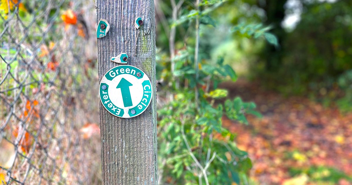 People in Exeter and beyond are being encouraged to get out on the Green Circle, a 12-mile circular walking route around the city which is now featured on the free walking app, <a href="/gojauntly/">Go Jauntly</a>.

More: bit.ly/3GQZoXw