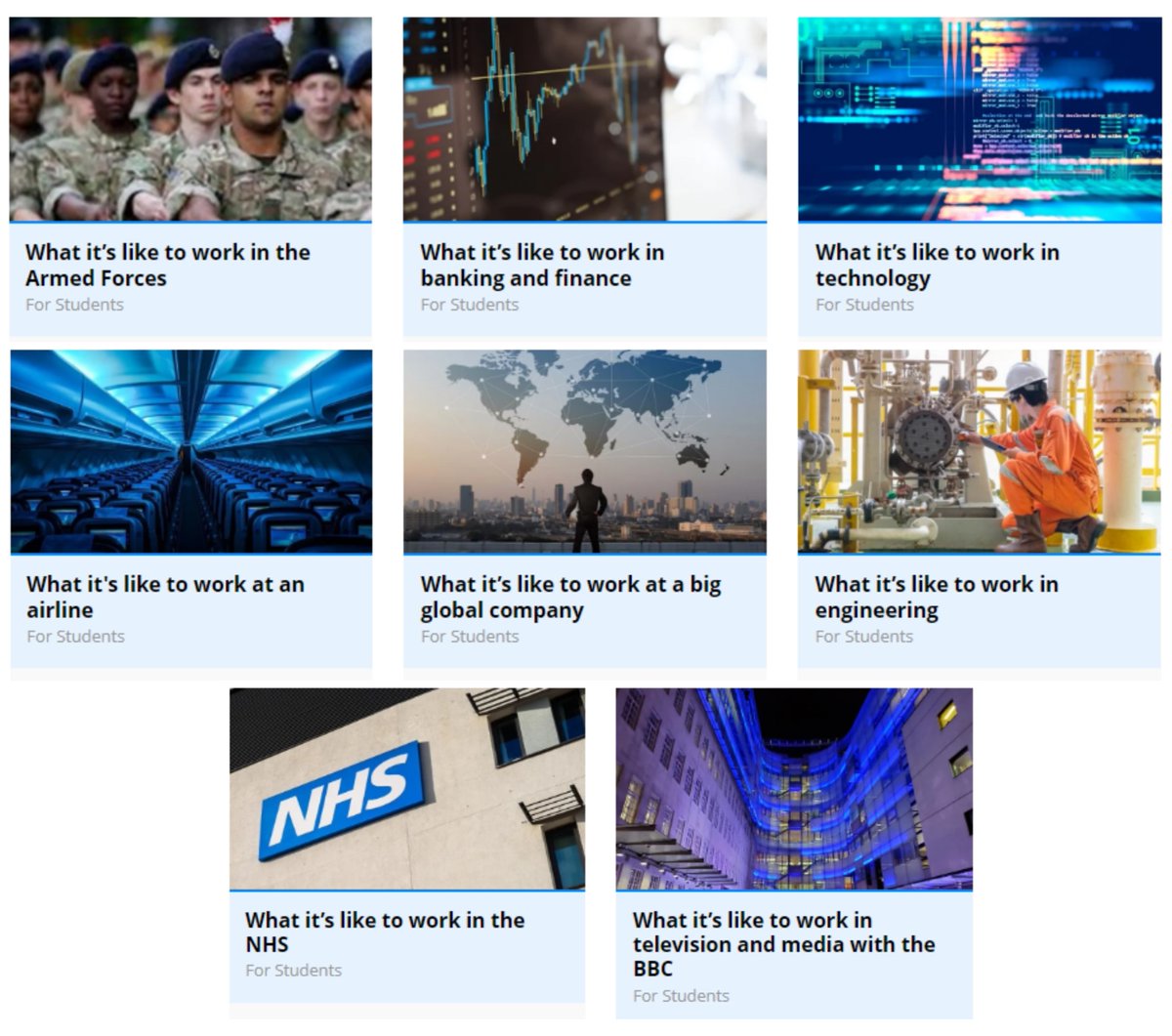 Unifrog (@unifrog) on Twitter photo Starting 20 June, we're running a 'Day in the life' webinar series for students to explore what it's really like to work in different sectors 👩🏭
With BIG names including <a href="/RoyalNavy/">Royal Navy</a> <a href="/HSBC/">HSBC</a> <a href="/British_Airways/">British Airways</a> <a href="/NHSuk/">NHS</a> <a href="/BBC/">BBC</a> and more!
Sign up for free at unifrog.org/webinars/serie… Starting 20 June, we're running a 'Day in the life' webinar series for students to explore what it's really like to work in different sectors 👩🏭
With BIG names including <a href="/RoyalNavy/">Royal Navy</a> <a href="/HSBC/">HSBC</a> <a href="/British_Airways/">British Airways</a> <a href="/NHSuk/">NHS</a> <a href="/BBC/">BBC</a> and more!
Sign up for free at unifrog.org/webinars/serie…