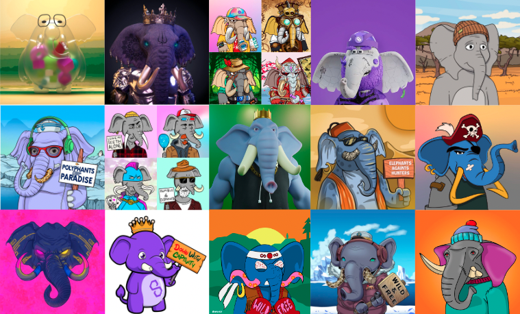 NFTradeOfficial's tweet photo. We received some amazing #NFT design entries for our #PolygonPolyphants competition with @0xPolygon and @polygonstudios!
Stay tuned for the next steps and join our discord (https://t.co/UIW5GqkOv8) to vote for your favorites! These NFTs will be free-to-mint for $MATIC stakers 🐘 https://t.co/A4xeBFZ7A8