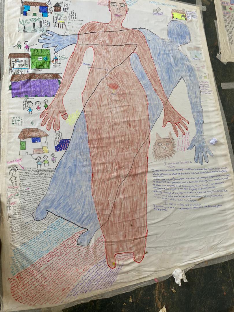 WomenInLiberat1's tweet photo. “I have these feelings in me that I never want to remember but this body mapping made me comfortable to share things I thought I will never be able to share” Participation 
 @GIJTR @SitesConscience @Gambia_MOJ

Special gratitude to @Jaxchowles of @_CSVR for training our staff https://t.co/mbpK2axP1u