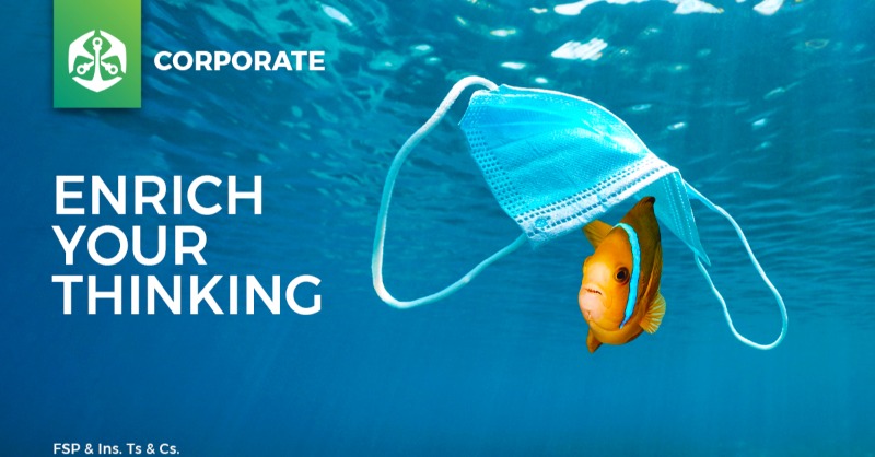 OldMutualSA's tweet photo. Blue disposable face masks were a reassuringly familiar sight at the height of the Covid pandemic. Now they’re a distressingly familiar sight in our rivers, streets, landfills and oceans. Here's how to recycle them safely. #environment #plastic #recycle #oldmutualcorporate