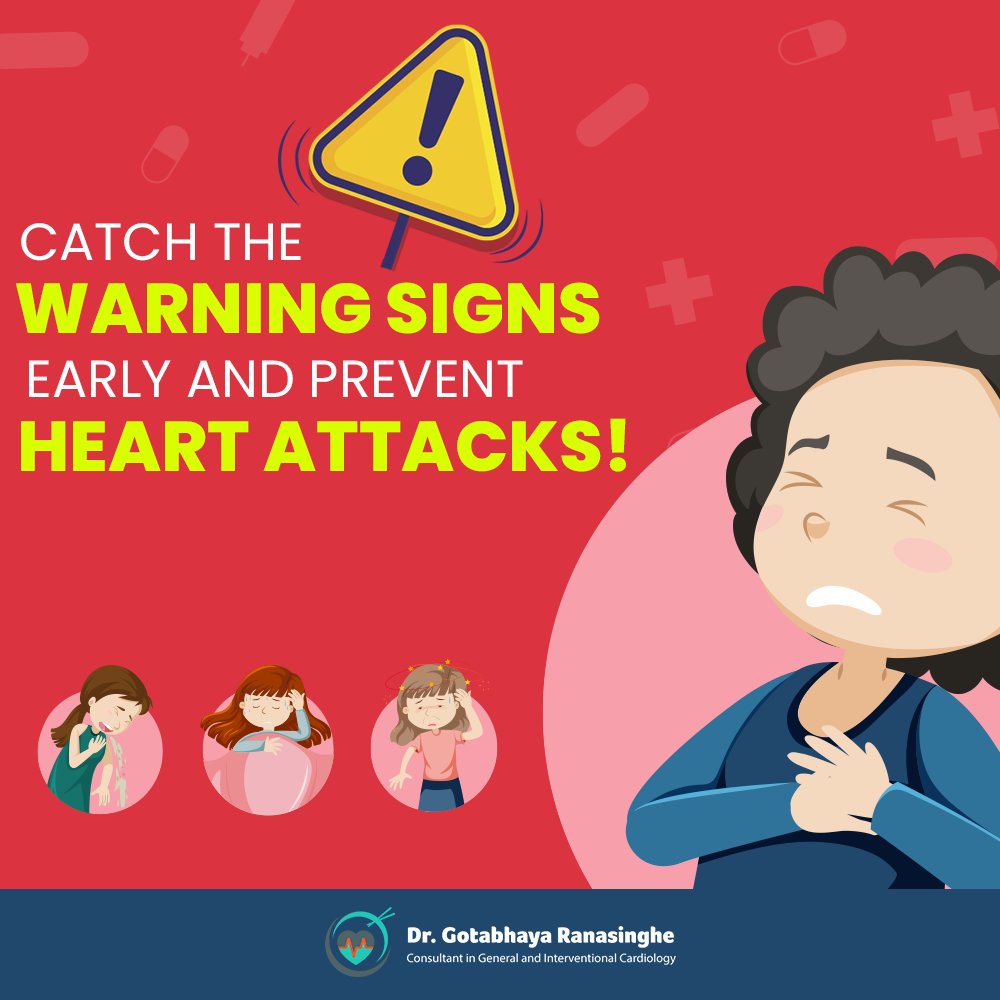 Catch the warning signs early and prevent heart attacks!

Find the full article on Facebook:
facebook.com/DrGotabhayaRan…

#GotabhayaRanasinghe #Cardiologist #HeartHealth #HeartAttacks #PreventHeartAttacks #WarningSigns #ProtectYourHeart #2k22
