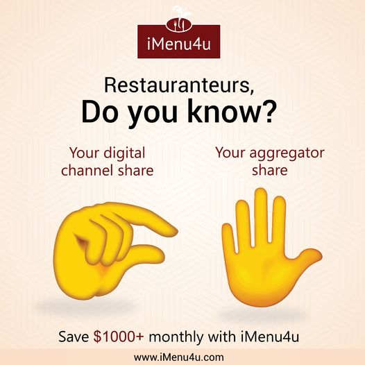 iMenu4u's tweet image. Restauranteurs now is the time to save big by getting orders diverted to your website. Pay far less and save big time.
#iMenu4u #restaurantonboard #restaurantowners #profit #restaurantproblems #saverestaurant #saveprofit #sandiego

imenu4u.com/campaigns/5-po…