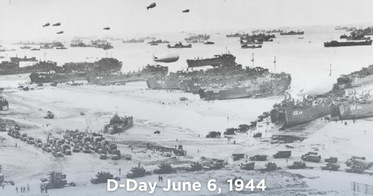 Today we remember and honor the brave soldiers who stormed the beaches in Normandy, France in 1944. #DDay