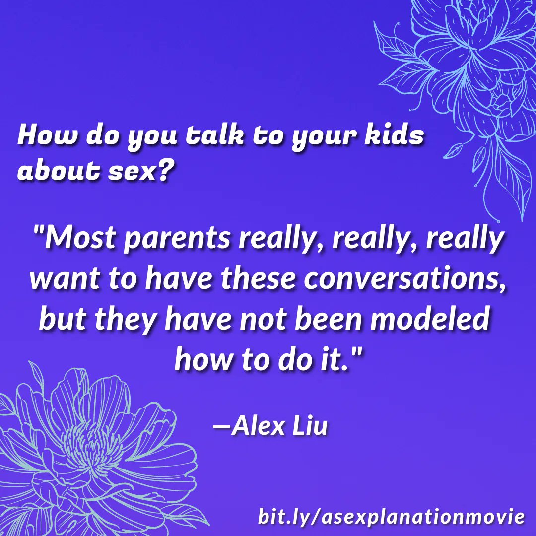 wildandsublime's tweet photo. How did your parents talk to you about sex? (Did they?)🙃 Filmmakers @alexanderliu and Leo Neri talk to Karen about their new doc @asexplanation & reframing our sex ed convos with young people.
Listen at https://t.co/n5jK9aCwXZ
#asexplanation #sexeducation #documentary https://t.co/FtiIa1dvKJ