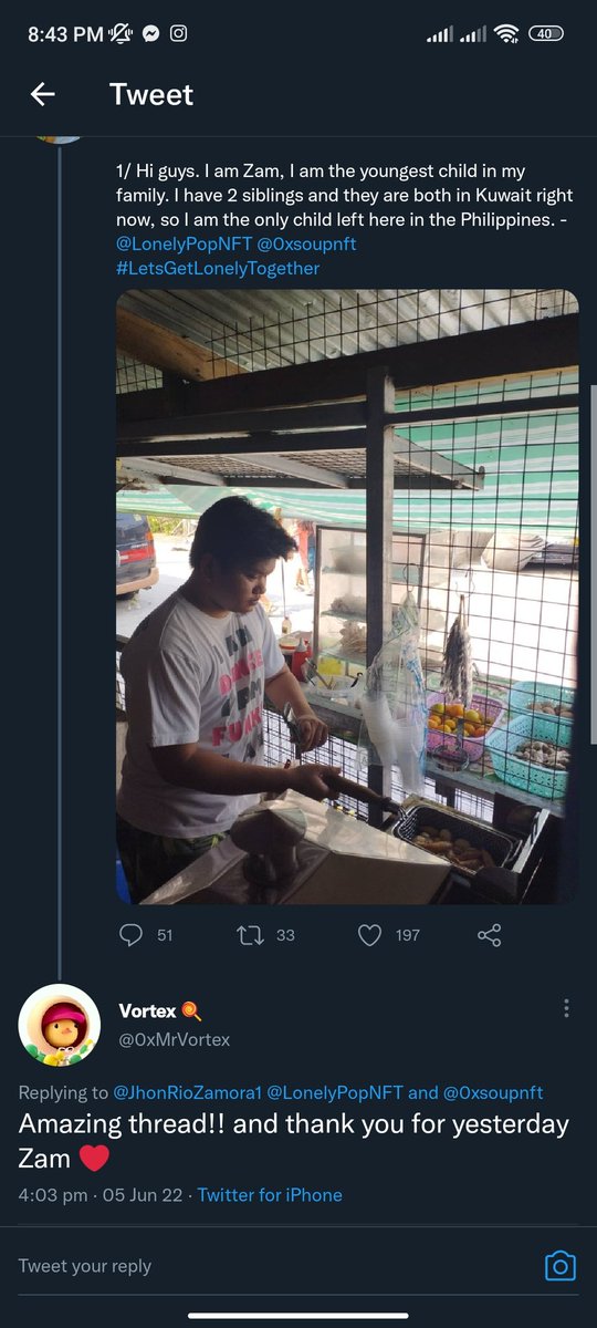 JhonRioZamora1's tweet photo. Omggggg. I didn't expect this!! 😭😭 Thank youuuu so much @LonelyPopNFT for appreciating my story. You guys don't know how much this means to meee. 😭 You guys really made my day. 😭

@radiosolace @0xsoupnft @0xMrVortex @BushRobins @rei_0xstudio
#LetsGetLonelyTogether https://t.co/wpdep9UhYJ