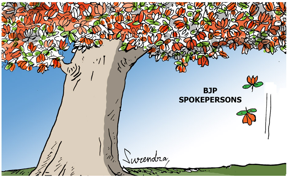 surendracart's tweet photo. #BJP #spokepersons #cartoon @surendracartonist https://t.co/XN1cEpjDta
