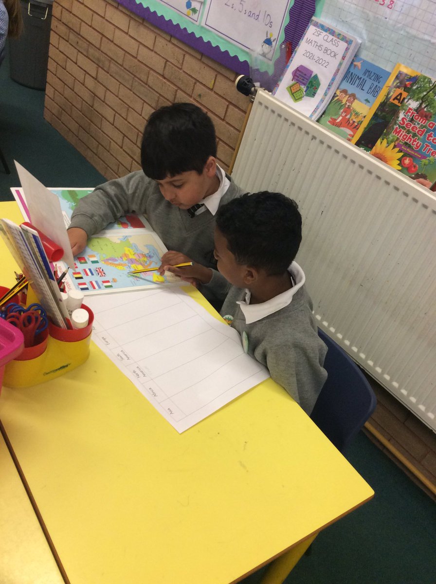 StBernsPrimary's tweet photo. 2SF are using an atlas to help them find different countries within each of the 7 continents. #stbernsgeography https://t.co/gbRLODtwpu